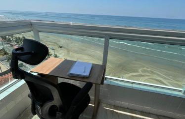 Mongaguá com vista para o Mar pé na areia - Foto 13