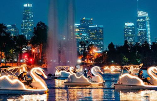 Downtown Los Angeles Skyline balcony view Modern Penthouse - Foto 24