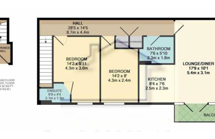 Spacious 2 Bedroom Balcony Flat with Parking and Fast WiFi - Foto 27