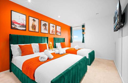 Spacious 2 Bed Apt B'ham CC with parking Sleeps 7 - Foto 1