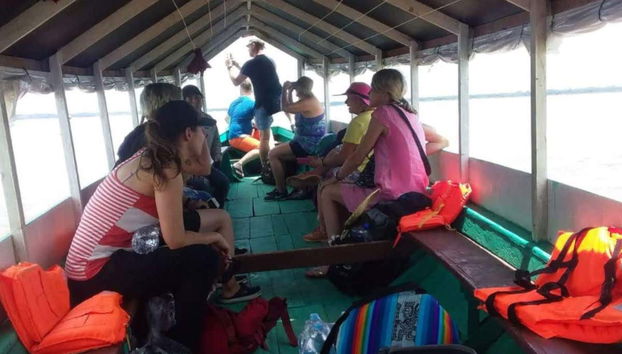 Balade en bateau sur l'Amazone