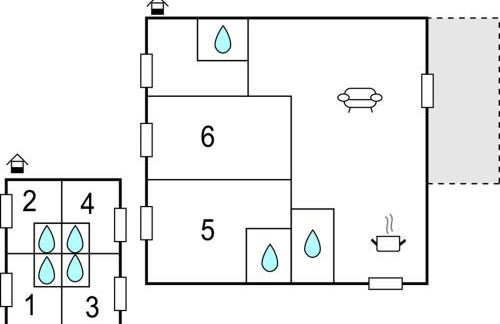 6 Bedroom Beautiful Home In Treia - Foto 46