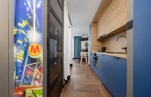 Central Warsaw Modern Studio with AC and next to the Metro by Noclegi Renters - Foto 11