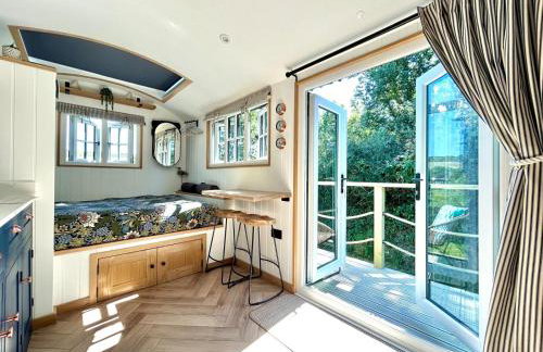 Luxury Shepherds Hut With Wood Fired Hot Tub - Foto 4