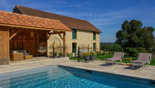 La Mouy - Périgord Noir - Farmhouse with pool - Foto 1, Garden, sunbed, Garden view