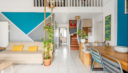 Le Surf : Triplex (T4) parking, rooftop et clim - Foto 5