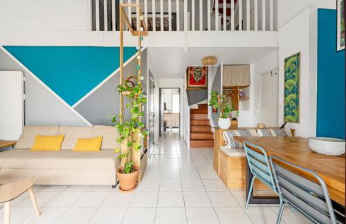 Le Surf : Triplex (T4) parking, rooftop et clim - Foto 5