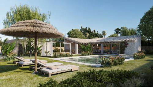 Ferienvilla Casa Mia - Foto 2, Garden, sunbed, Garden view