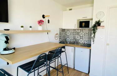 Studio sur plage avec piscine et balcon vue mer - Foto 6