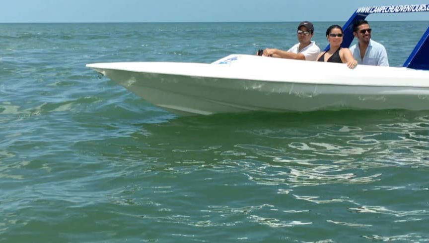 Excursión a Xpicob en lancha rápida