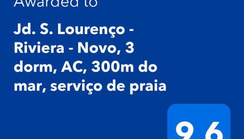 Jd. S. Lourenço - Riviera - Novo, 3 dorm, AC, 300m do mar, serviço de praia - Foto 3, Other