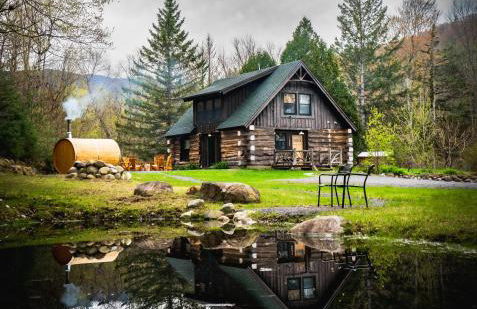 Private Adirondack Log Cabin, Hot Tub, Sauna & Swimming Hole, near Whiteface - Foto 7