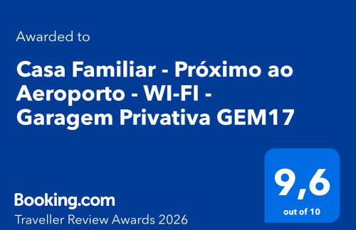 Casa Familiar - Próximo ao Aeroporto - WI-FI - Garagem Privativa GEM17 - Photo 2