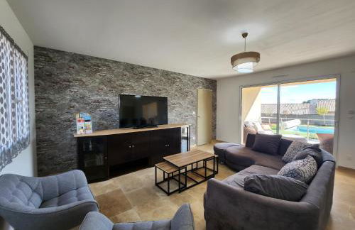 En Ardèche Villa de vacances l'Olympe climatisée avec sa piscine privée et chauffée - Foto 28