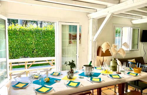 GITE 4 MN DE LA mer et cabourg, piscine, cheminée, table de ping pong, balançoire - Foto 12