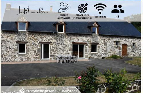 Gîte La Mancellière - Maison familiale 12-15 pers, grand jardin, jeux & pétanque - Pleine nature - Foto 1