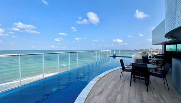 Blick von der Unterkunft