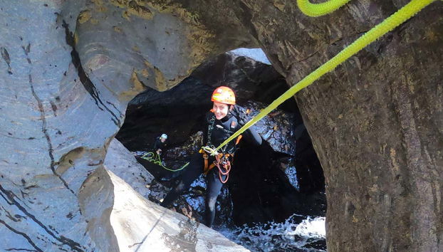 Scendendo lungo i canyon