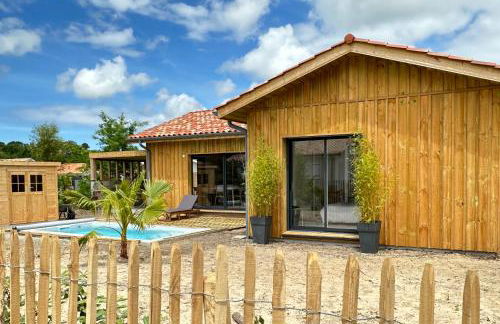 Maison en bois avec piscine proche de la plage - Foto 1