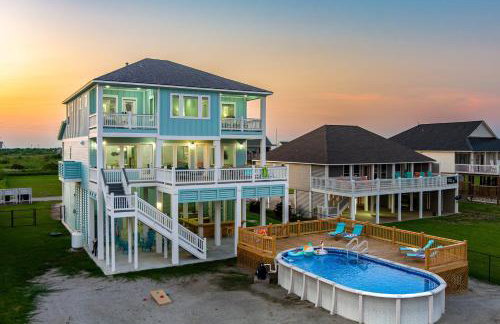Luxury Beachfront l Sleeps 20, Hot Tub, Pool & Game Room Fun! - Foto 16