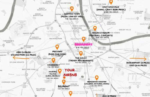 Extra Spacious 4 Bed / 4.5 Bath Music Row Home - Foto 10