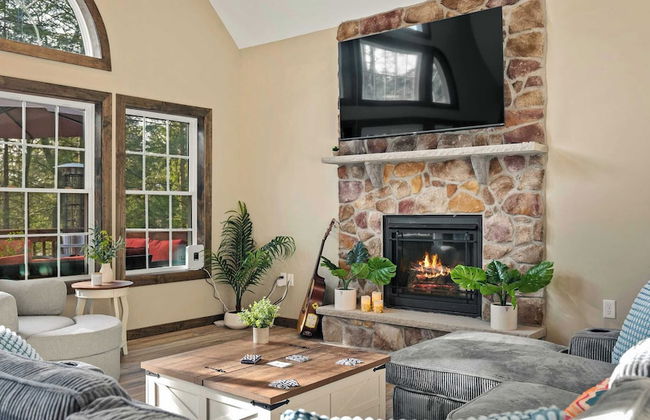 Lakeview Sunset Heaven Waterfront Escape + Private Dock Firepit + Game Room New Construction - Photo 72