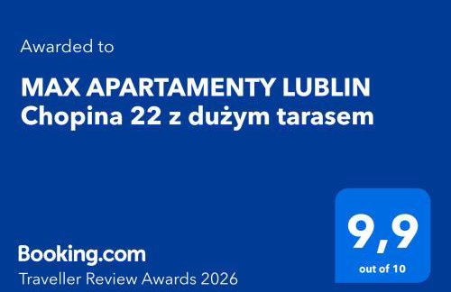MAX APARTAMENTY LUBLIN Chopina 22 z dużym tarasem - Foto 8
