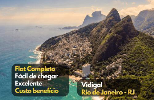 Flat completo para até 4 pessoas no Vidigal - RJ - Foto 1