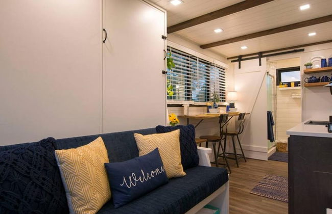 Yellow Blue Elegant Container Tiny House - Foto 6
