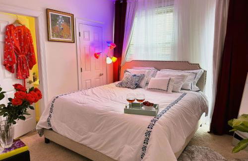 Art Downtown Fulton Market Entire 3 bedroom Home Sleep10 Private Garage Roof EV Tesla - Foto 23