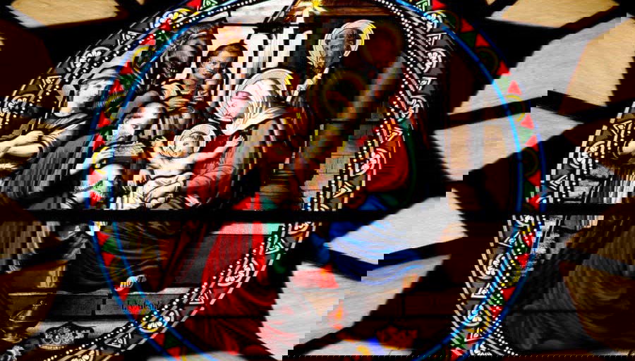 Inside the Church of Santa Catalina