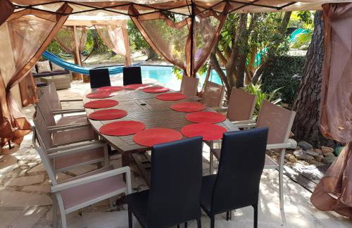 LA MARINE Piscine chauffée villa avec piscine 5 mn à pied de la mer - Foto 4