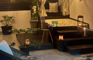 Chalé com lareira & jacuzzi privativa aquecida 300 m da Praia e Roda Gigante - Foto 15