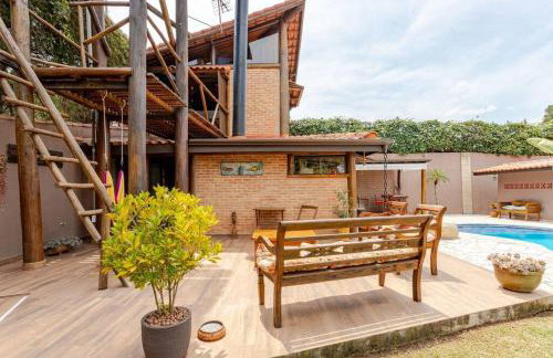 Casa de Hospedes Chalé Rustico com Banheira e Piscina Privativa a 1h de SP Espaço Totalmente Privativo - Foto 14