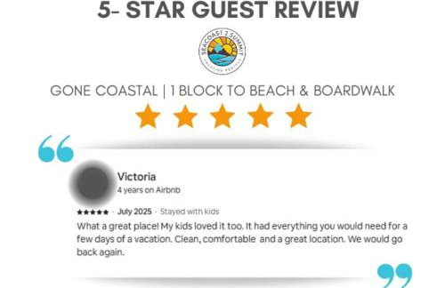 Gone Coastal 1 Block to Beach & Boardwalk AC - Foto 35