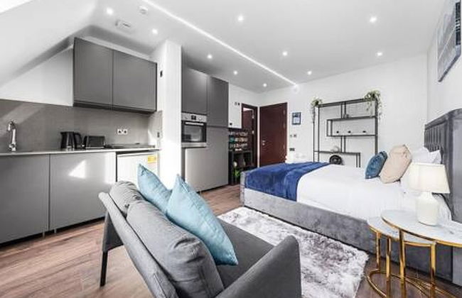 Stylish King Size Bed Studio Near Central London - Foto 10