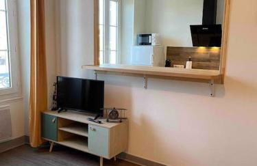 T2 4 pers face gare SNCF Appart Hotel le Cygne 2 - Foto 4