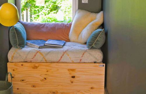 Superbe maison rénovée, 250m de l'océan, 12 pers, terrasse, jardin, proche plage Kerleven et golf - FR-1-481-164 - Foto 27