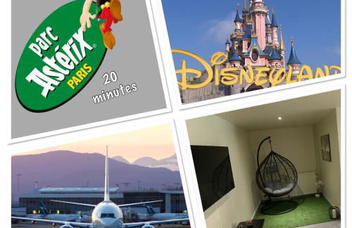 Appartement cosy proche Roissy CDG Astérix DisneyLand Paris - Foto 36