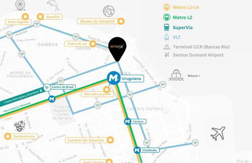 Skylux Studio novo e confortável no centro perto Metrô e Museu do Amanhã - Foto 38