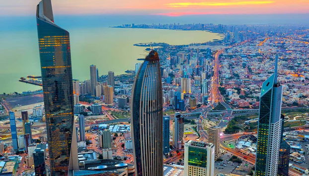 Vue panoramique de Koweït