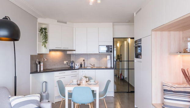 Studio on the 3rd Floor With Phenomenal sea View - Foto 4, Cocina privada