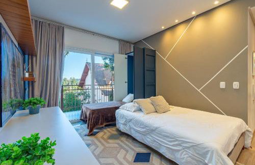 Excelente Apto com lareira e piscina aquecida - Foto 13