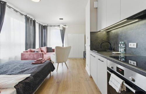 Stylowy apartament z balkonem i panoramą miasta - Foto 21