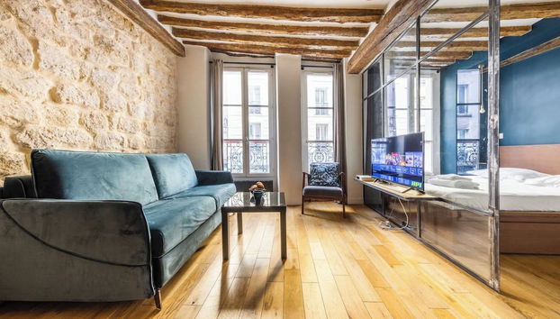 Peaceful Apartment - 1br/4p - Arts et Metiers - Foto 4, Habitación