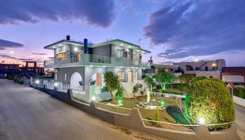 Chrysanthi Luxury Villa In Salakos, with Pool & Jacuzzi, Near Beach - Foto 1