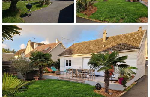 Villa Poppies Holiday Charme et Luxe 14 Pers SPA Privé Jardin Clos 300 m Plage du Débarquement à Pied Mer Familles Groupes EVG Baby-foot Ouistreham - Photo 14