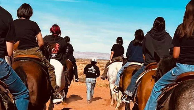 Passeggiata a cavallo nella Horseshoe Bend