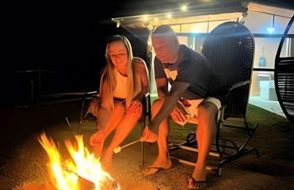 Chalé Mirante, piscina, cachoeira, lago e vista espetacular em Alexânia Goiás - Foto 10