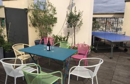 Top floor with Eiffel Tower view and roof top - Foto 31